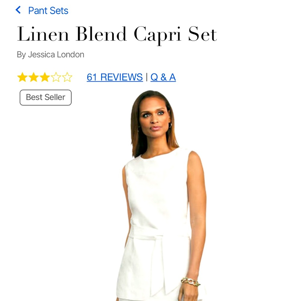Ladies Capri pant suit